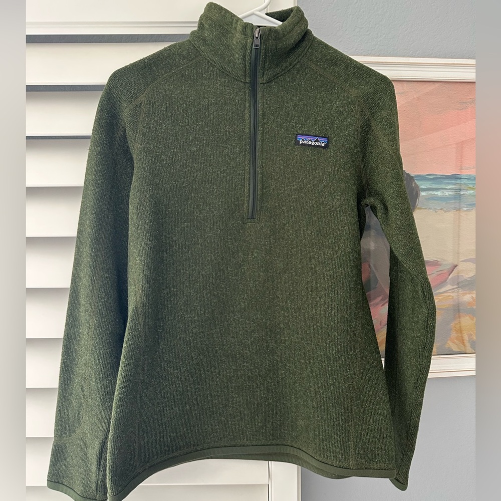 Patagonia. Women's Better Sweater® 1/4-Zip Fleece. Size small. Torrey Pine Green